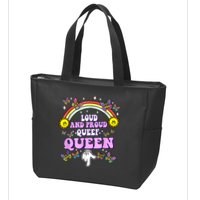 Queef Queen Embarrassing Queefed Inappropriate Queefing Zip Tote Bag