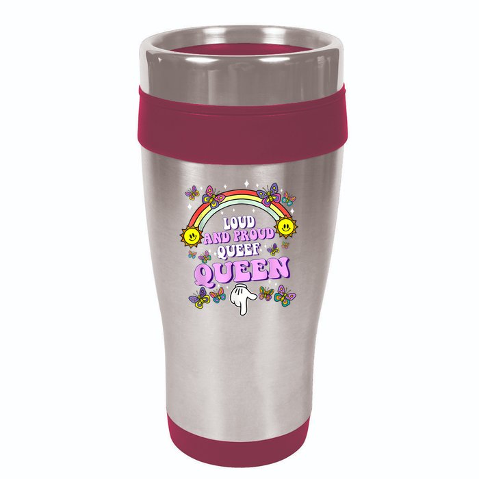 Queef Queen Embarrassing Queefed Inappropriate Queefing 16oz Travel Tumbler