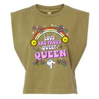Queef Queen Embarrassing Queefed Inappropriate Queefing Garment-Dyed Women's Muscle Tee