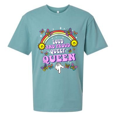Queef Queen Embarrassing Queefed Inappropriate Queefing Sueded Cloud Jersey T-Shirt