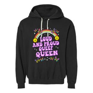 Queef Queen Embarrassing Queefed Inappropriate Queefing Garment-Dyed Fleece Hoodie