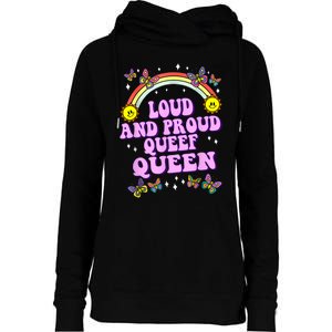 Queef Queen Embarrassing Queefed Inappropriate Queefing Womens Funnel Neck Pullover Hood