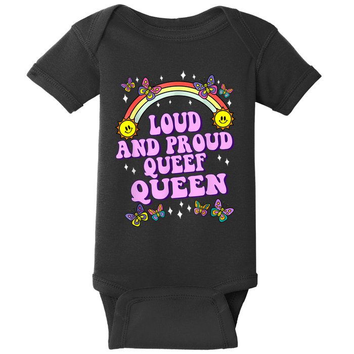 Queef Queen Embarrassing Queefed Inappropriate Queefing Baby Bodysuit