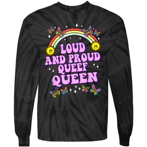 Queef Queen Embarrassing Queefed Inappropriate Queefing Tie-Dye Long Sleeve Shirt