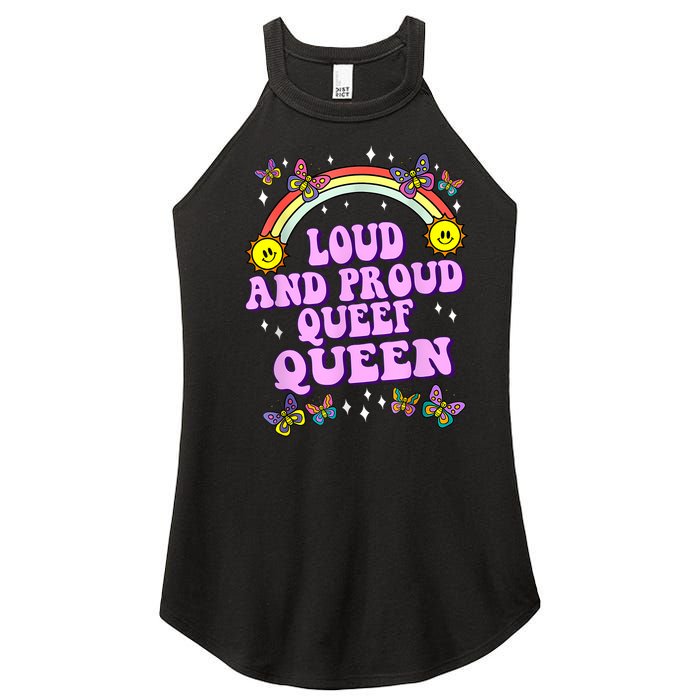 Queef Queen Embarrassing Queefed Inappropriate Queefing Women's Perfect Tri Rocker Tank