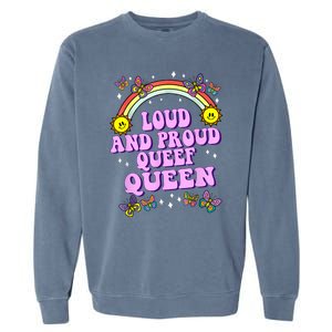 Queef Queen Embarrassing Queefed Inappropriate Queefing Garment-Dyed Sweatshirt