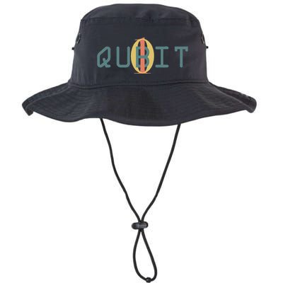 Qubit Quantum Entanglement Quantum Computing Physics Gift Legacy Cool Fit Booney Bucket Hat