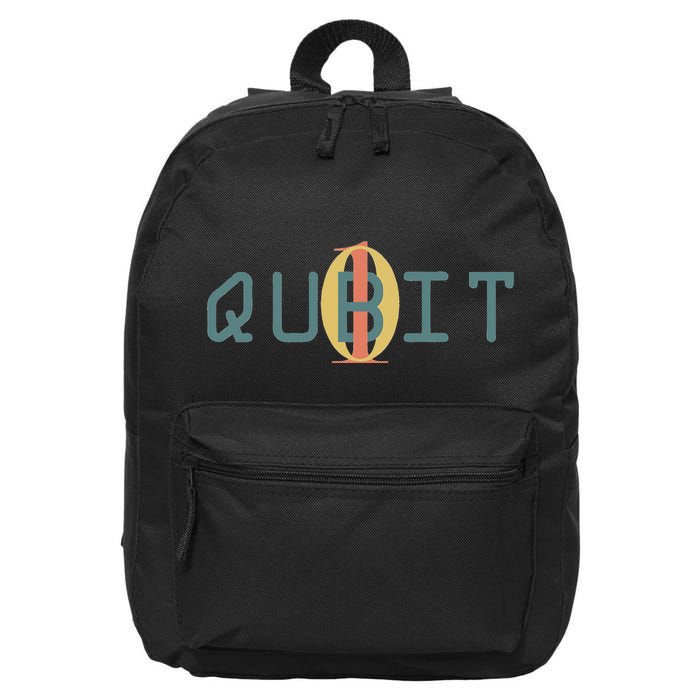 Qubit Quantum Entanglement Quantum Computing Physics Gift 16 in Basic Backpack