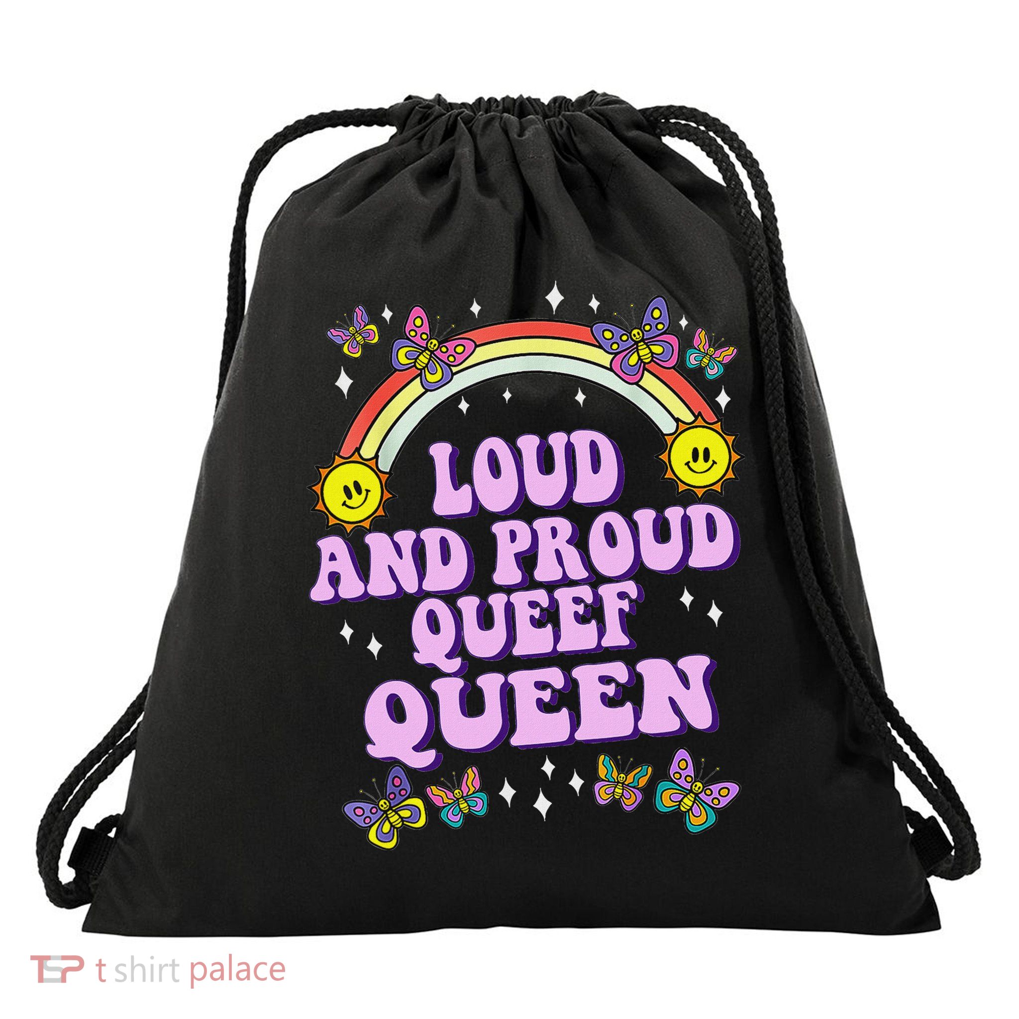 Queef Queen Embarrassing Queefed Inappropriate Drawstring Bag