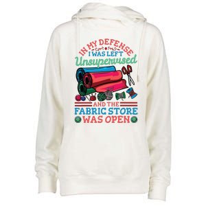 Quilting Quilter Sewer Sewing Funny Womens Funnel Neck Pullover Hood