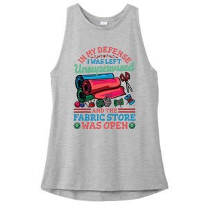 Quilting Quilter Sewer Sewing Funny Ladies PosiCharge Tri-Blend Wicking Tank