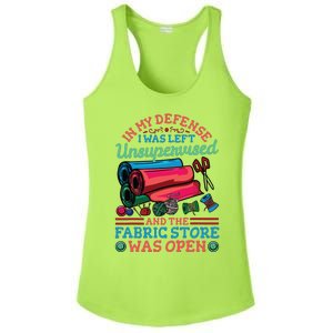 Quilting Quilter Sewer Sewing Funny Ladies PosiCharge Competitor Racerback Tank