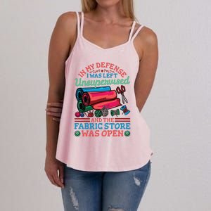 Quilting Quilter Sewer Sewing Funny Women's Strappy Tank