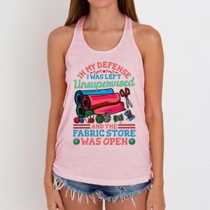 Quilting Quilter Sewer Sewing Funny Women's Knotted Racerback Tank