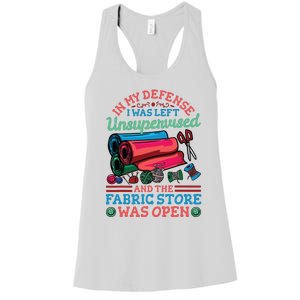 Quilting Quilter Sewer Sewing Funny Women's Racerback Tank