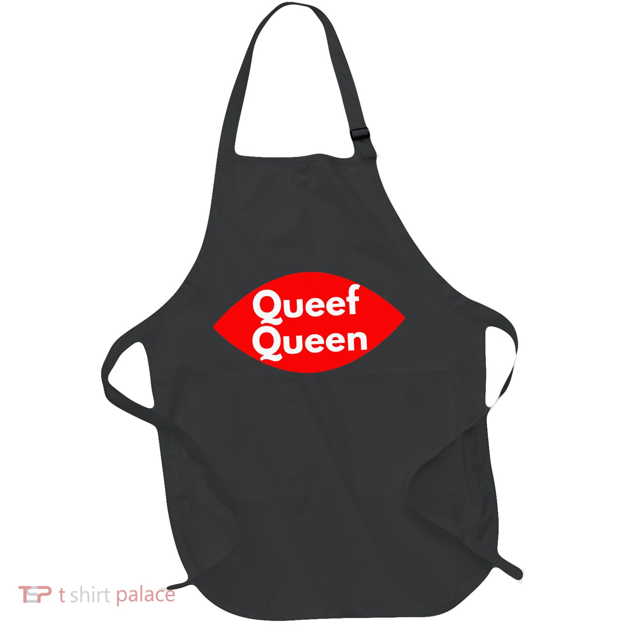 Queef Queen Sexy Clothes Full-Length Apron With Pockets