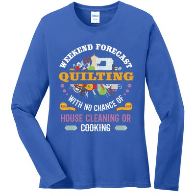 Quilting Quilt Sewing Machine Funny Sew Sewer Quilter Funny Gift Cute Gift Ladies Long Sleeve Shirt