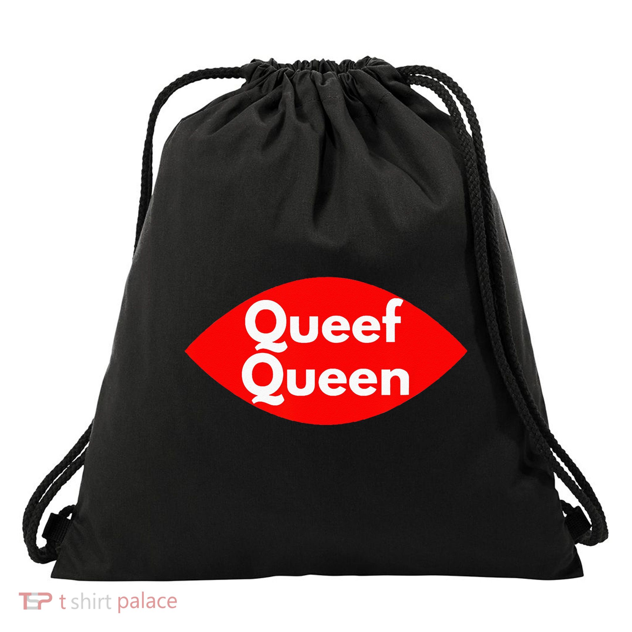 Queef Queen Sexy Clothes For Women And Men Drawstring Bag