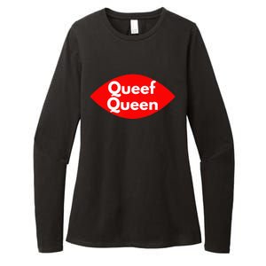 Queef Queen Sexy Clothes For Women And Men Womens CVC Long Sleeve Shirt