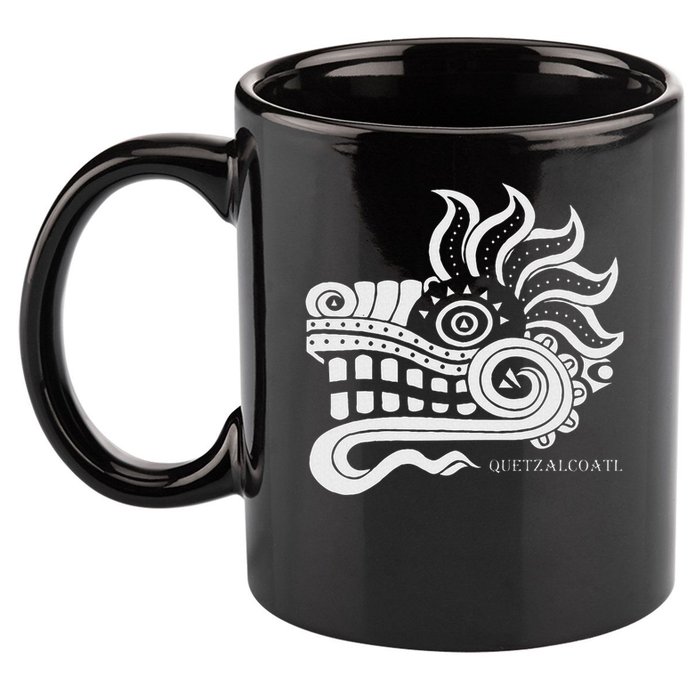 Quetzalcoatl 11oz C Handle Ceramic Mug