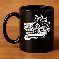 Quetzalcoatl 11oz C Handle Ceramic Mug