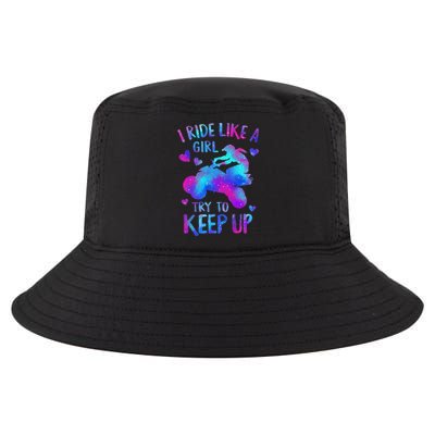 Quad Ride Like A  Try Keep Up Four wheeler Rider Cool Comfort Performance Bucket Hat