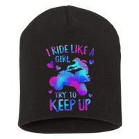 Quad Ride Like A  Try Keep Up Four wheeler Rider Short Acrylic Beanie