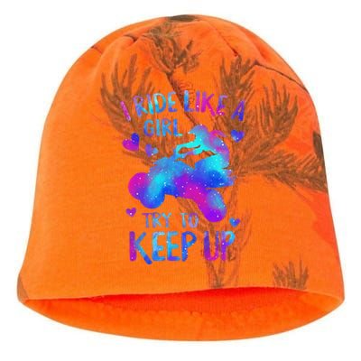 Quad Ride Like A  Try Keep Up Four wheeler Rider Kati - Camo Knit Beanie