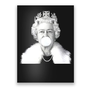 Queen RIP Queen Elizabeth II Bubble Gum Funny Royal Family UK Flag Poster