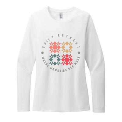 Quilt Retreat Where Memories Are Made Womens CVC Long Sleeve Shirt