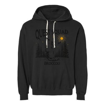 Quest Squad 4th Wing Wingleader Dragon Broccoli Garment-Dyed Fleece Hoodie