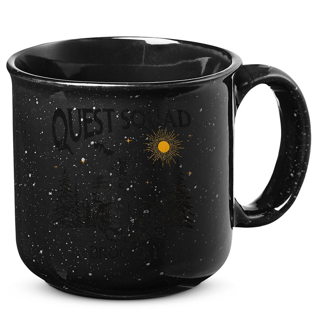 Quest Squad 4th Wing Wingleader Dragon Broccoli 15oz Campfire Ceramic Mug