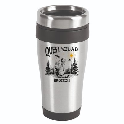 Quest Squad 4th Wing Wingleader Dragon Broccoli 16oz Travel Tumbler