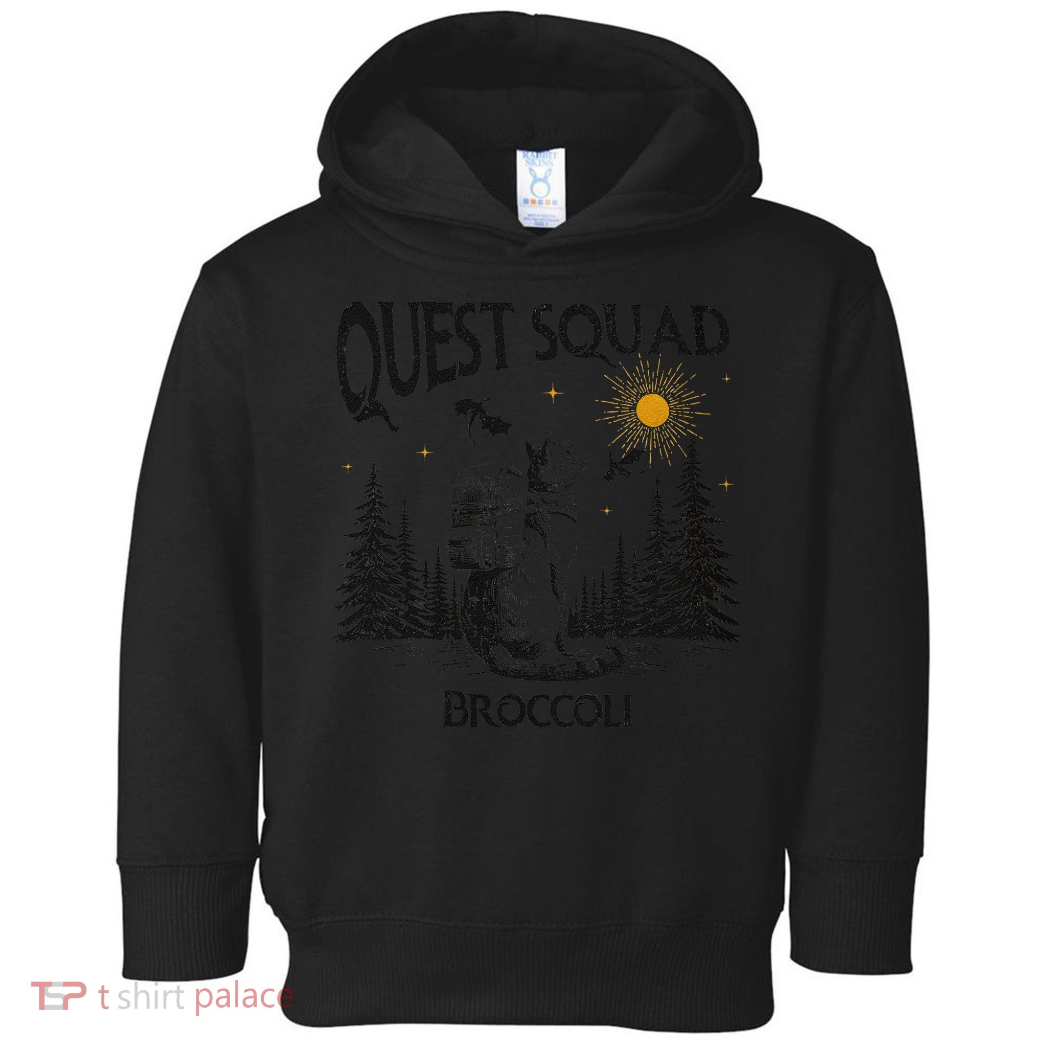 Quest Squad 4th Wing Wingleader Dragon Broccoli Toddler Hoodie