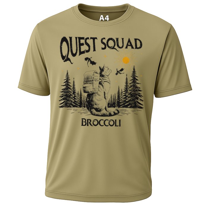 Quest Squad 4th Wing Wingleader Dragon Broccoli Cooling Performance Crew T-Shirt