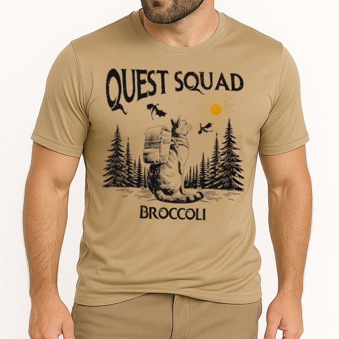 Quest Squad 4th Wing Wingleader Dragon Broccoli Cooling Performance Crew T-Shirt