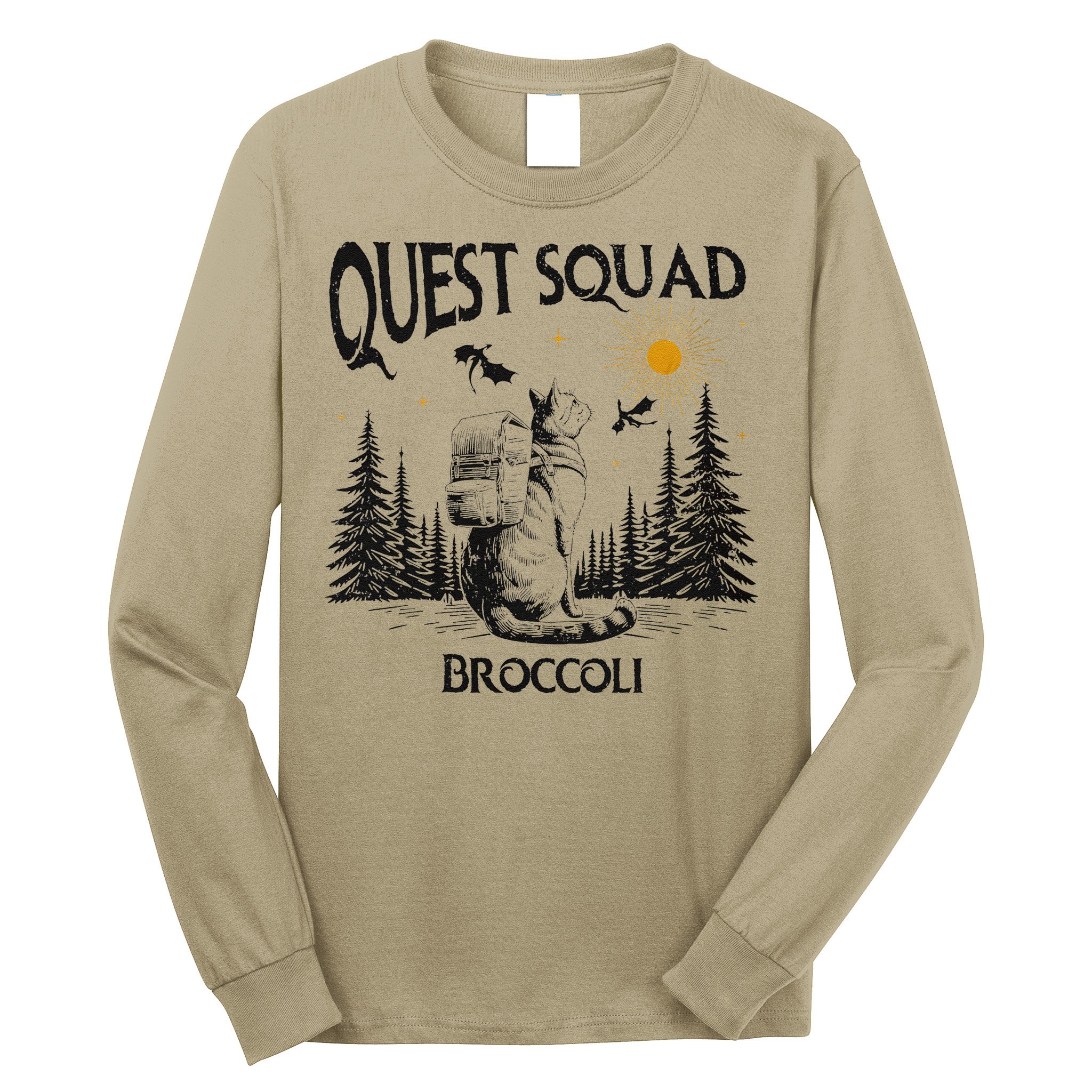 Quest Squad 4th Wing Wingleader Dragon Broccoli Long Sleeve Shirt
