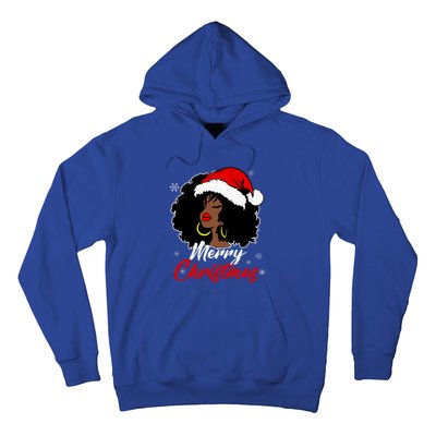 Queen Santa African American Merry Christmas Melanin Hoodie