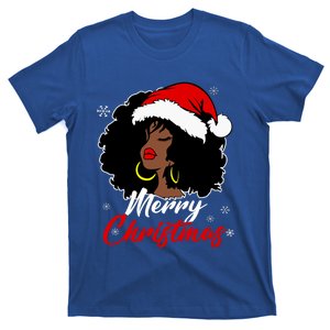 Queen Santa African American Merry Christmas Melanin T-Shirt