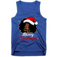 Queen Santa African American Merry Christmas Melanin Tank Top