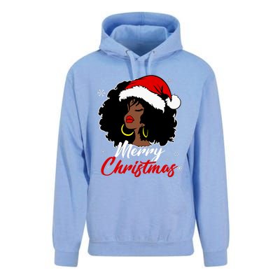 Queen Santa African American Merry Christmas Melanin Unisex Surf Hoodie