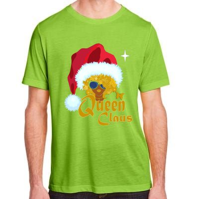 Queen Santa African American Christmas Melanin Cool Gift Adult ChromaSoft Performance T-Shirt