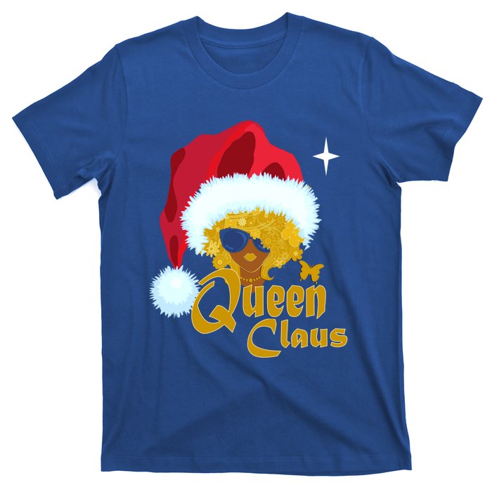 Queen Santa African American Christmas Melanin Cool Gift T-Shirt