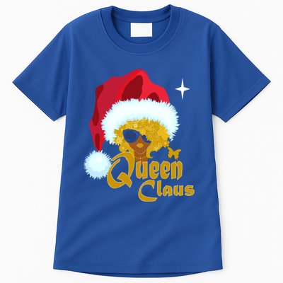 Queen Santa African American Christmas Melanin Cool Gift Tall T-Shirt