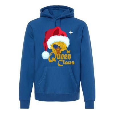 Queen Santa African American Christmas Melanin Cool Gift Premium Hoodie