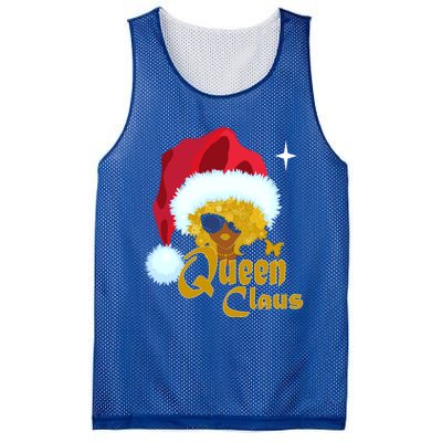 Queen Santa African American Christmas Melanin Cool Gift Mesh Reversible Basketball Jersey Tank