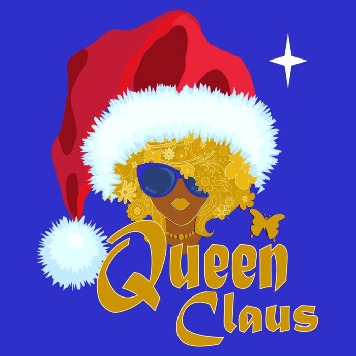 Queen Santa African American Christmas Melanin Cool Gift Poster