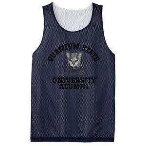 Quantum State Alumni Schrodingers Cat Funny Science Mesh Reversible Basketball Jersey Tank