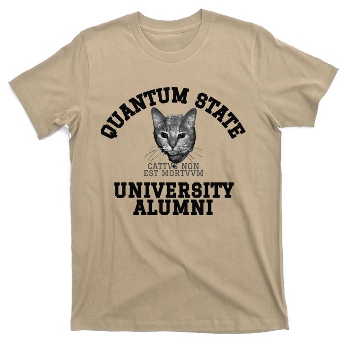 Quantum State Alumni Schrodingers Cat Funny Science T-Shirt