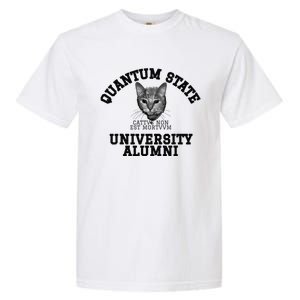 Quantum State Alumni Schrodingers Cat Funny Science Garment-Dyed Heavyweight T-Shirt